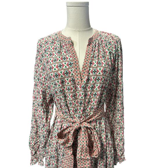 Boden Multicolor Patterned Midi Dress - Picture 6 of 11